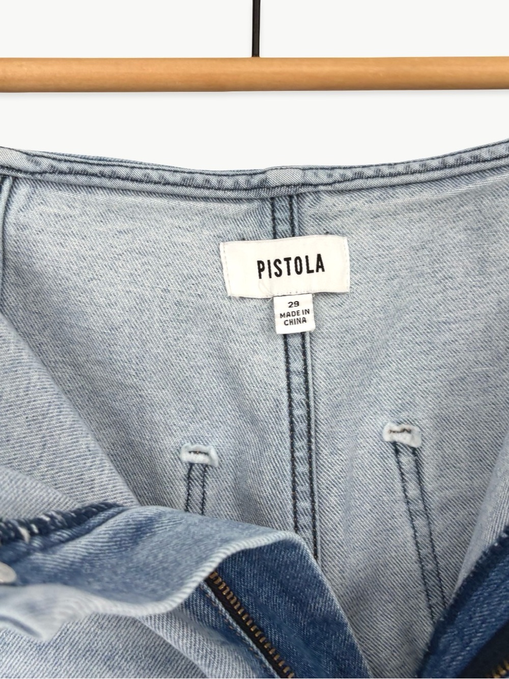 Pistola Blair Bandless High Waist Crop Barrel Jeans 29 - Picture 8 of 11